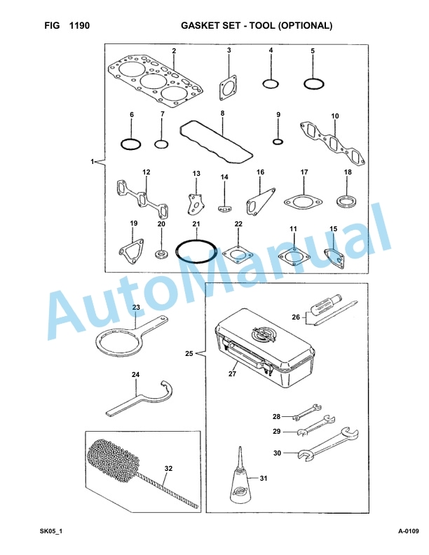 Komatsu FKI SK05-1 Skid Loader Parts Manual 5418-UP 2 Komatsu FKI SK05-1 Skid Loader Parts Manual 5418-UP-2