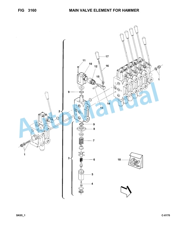 Komatsu FKI SK05-1 Skid Loader Parts Manual 5418-UP 5 Komatsu FKI SK05-1 Skid Loader Parts Manual 5418-UP-5
