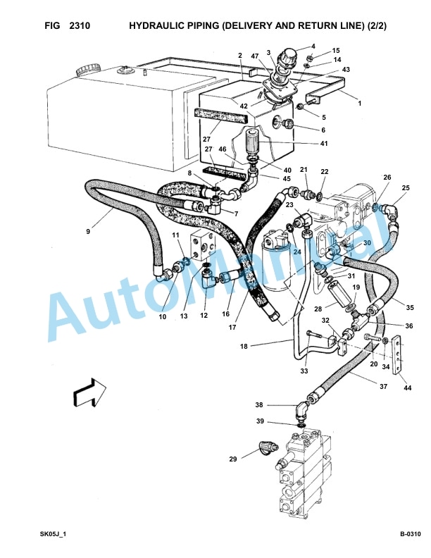 Komatsu FKI SK05J-1 Skid Loader Parts Manual 0007-UP 4 Komatsu FKI SK05J-1 Skid Loader Parts Manual 0007-UP-4