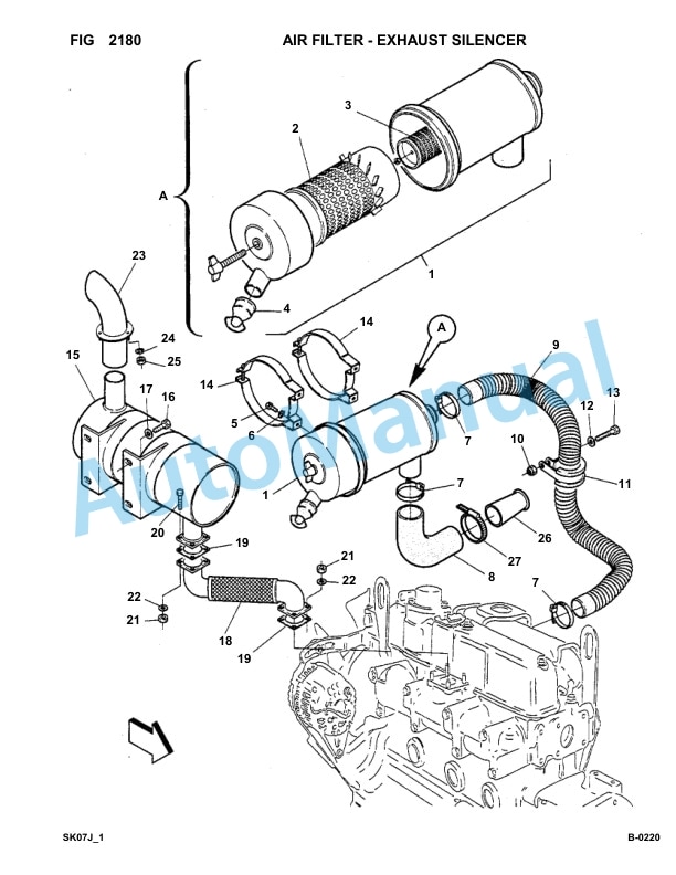 Komatsu FKI SK07J-1 Skid Loader Parts Manual 3443031-UP 3 Komatsu FKI SK07J-1 Skid Loader Parts Manual 3443031-UP-3