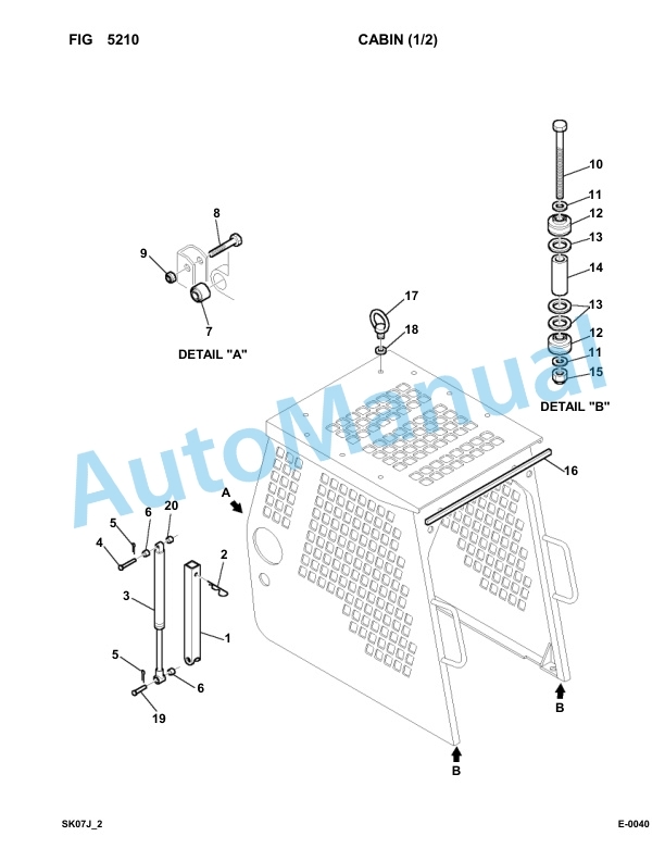 Komatsu FKI SK07J-2 Skid Loader Parts Manual SK07JF20001-UP 3 Komatsu FKI SK07J-2 Skid Loader Parts Manual SK07JF20001-UP-3