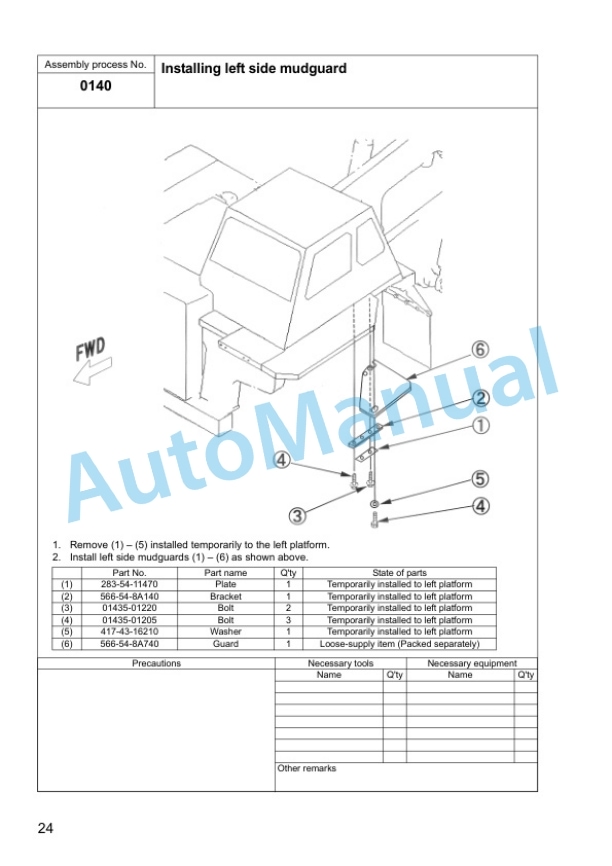 Komatsu Galeo HD325-7, HD405-7 Dump Truck Field Assembly Instruction GEN00084-00 3 Komatsu Galeo HD325-7, HD405-7 Dump Truck Field Assembly Instruction GEN00084-00 - Image 3