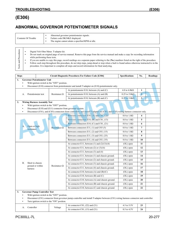 Komatsu Galeo PC300LL-7L Hydraulic Excavator Shop Manual CEBM012100 4 Komatsu Galeo PC300LL-7L Hydraulic Excavator Shop Manual CEBM012100 - Image 4