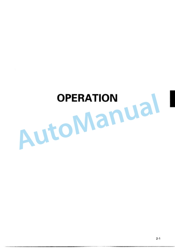 Komatsu GD305A-3, GD405A-3 Motor Grader Operation and Maintenance Manual SEAM034000 2 Komatsu GD305A-3, GD405A-3 Motor Grader Operation and Maintenance Manual SEAM034000 - Image 2