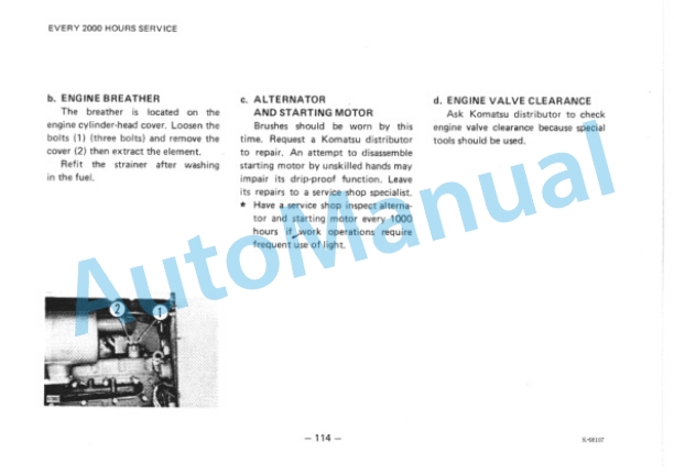 Komatsu GD405A-1 Motor Grader Operation and Maintenance Manual SEAM233A01 5 Komatsu GD405A-1 Motor Grader Operation and Maintenance Manual SEAM233A01 - Image 5
