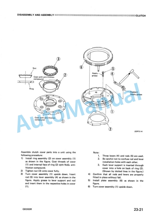 Alternative view of Komatsu GD500R-1 Motor Grader Shop Manual GD500R.1-BE1