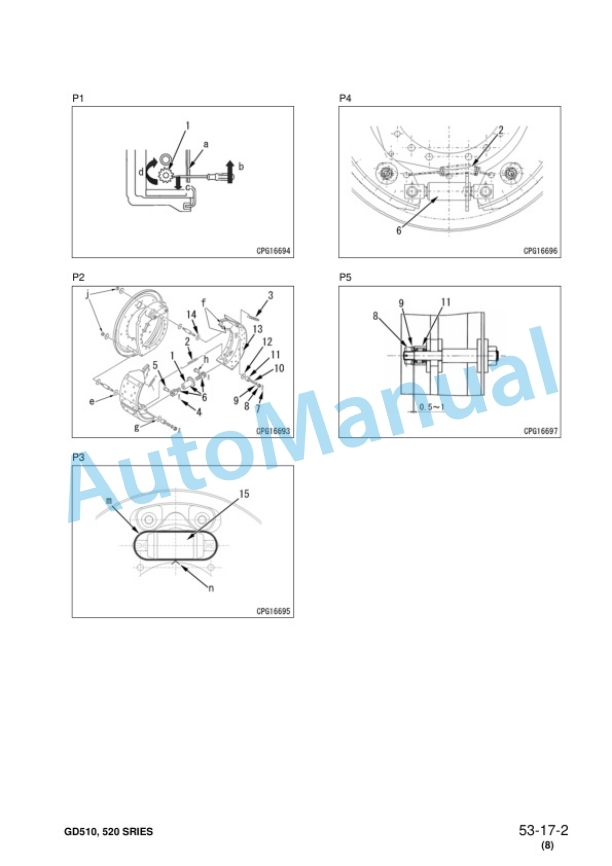Komatsu GD510, GD520 Series Shop Manual SEBMG5250108 4 Komatsu GD510, GD520 Series Shop Manual SEBMG5250108 - Image 4