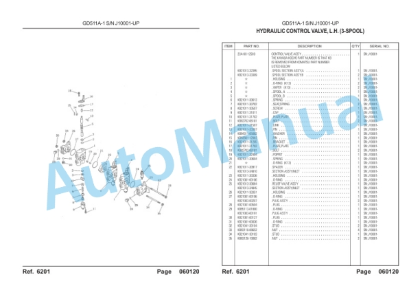 Komatsu GD511A-1 Parts Book LEPBG51100 5 Komatsu GD511A-1 Parts Book LEPBG51100-5