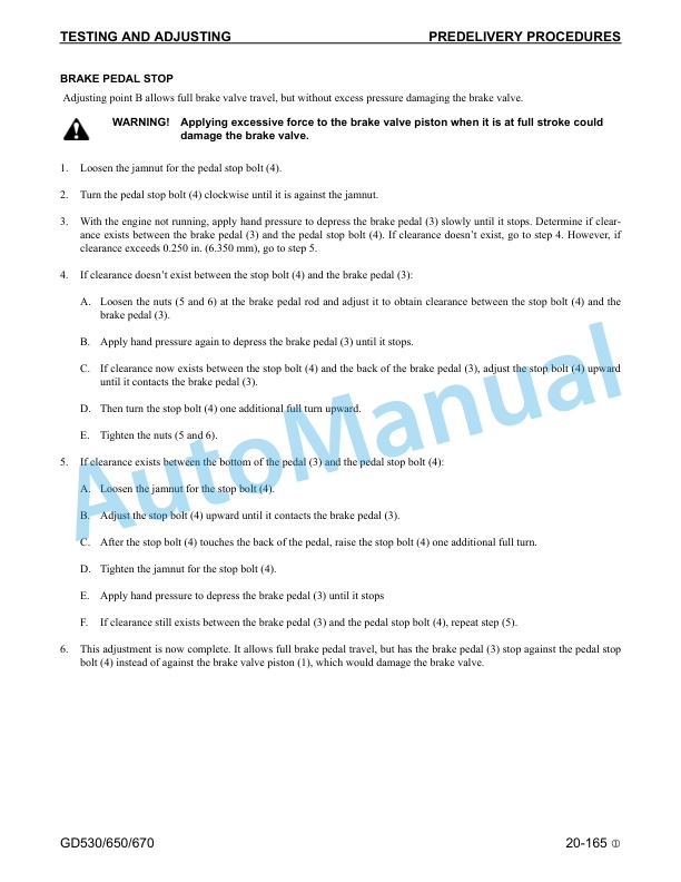 Komatsu GD530A-2, GD530AW-2, GD650A-2, GD650AW-2, GD670A-2, GD670AW-2 Motor Grader Shop Manual CEBM003902 3 Komatsu GD530A-2, GD530AW-2, GD650A-2, GD650AW-2, GD670A-2, GD670AW-2 Motor Grader Shop Manual CEBM003902 - Image 3