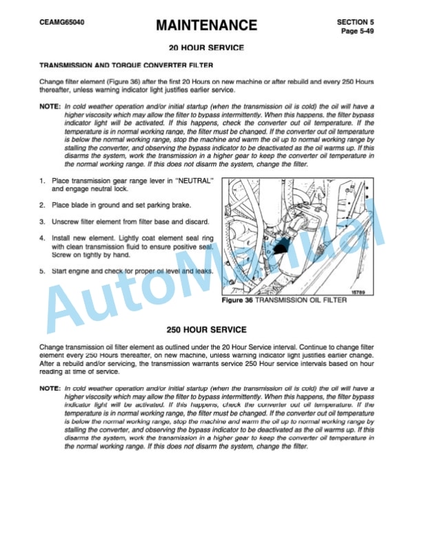 Komatsu GD530A-2, GD650A-2, GD670A-2, AW-2 Motor Grader Operation and Maintenance Manual CEAMG65040 5 Komatsu GD530A-2, GD650A-2, GD670A-2, AW-2 Motor Grader Operation and Maintenance Manual CEAMG65040 - Image 5