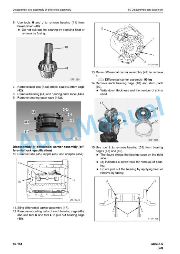 Komatsu GD535-5 Motor Grader Shop Manual KEBM665002 5 Komatsu GD535-5 Motor Grader Shop Manual KEBM665002 - Image 5