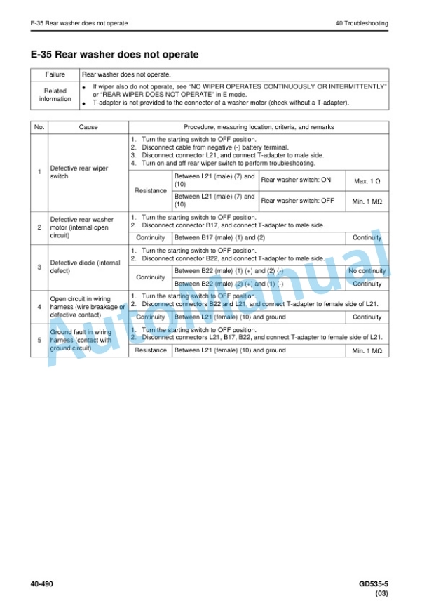 Komatsu GD535-5 Motor Grader Shop Manual SEN06606-08 4 Komatsu GD535-5 Motor Grader Shop Manual SEN06606-08 - Image 4