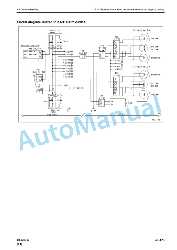Komatsu GD535-5 Motor Grader Shop Manual SEN06650-06 4 Komatsu GD535-5 Motor Grader Shop Manual SEN06650-06 - Image 4