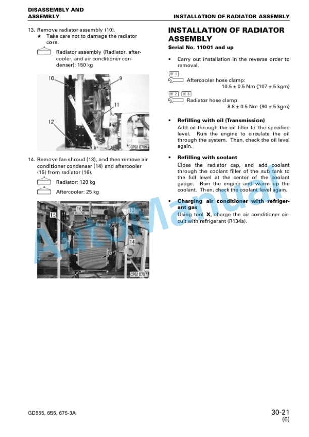 Komatsu GD555-3A, GD655-3A, GD675-3A Shop Manual SEBM021010 5 Komatsu GD555-3A, GD655-3A, GD675-3A Shop Manual SEBM021010 - Image 5