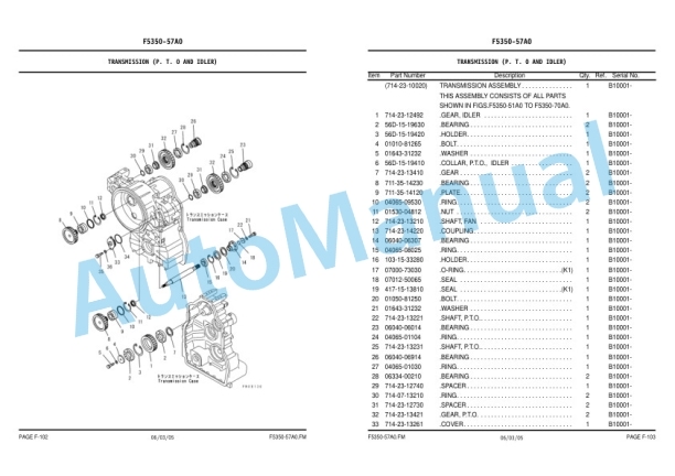 Komatsu GD555-3C Galeo Motor Grader Parts Manual KEPB074300 3 Komatsu GD555-3C Galeo Motor Grader Parts Manual KEPB074300-3
