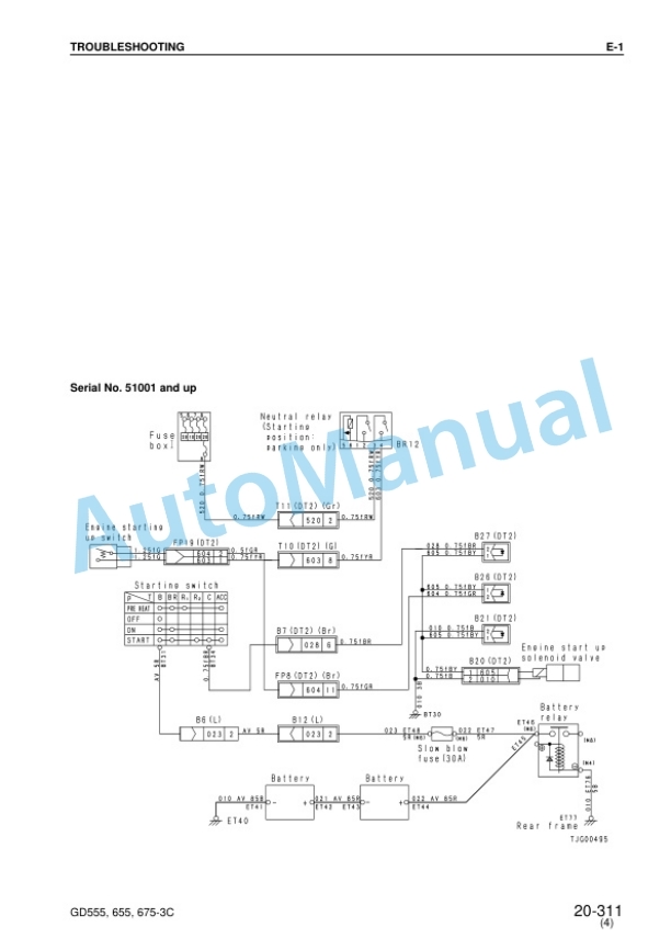 Komatsu GD555-3C, GD655-3C, GD675-3C Shop Manual SEBM020911 4 Komatsu GD555-3C, GD655-3C, GD675-3C Shop Manual SEBM020911 - Image 4