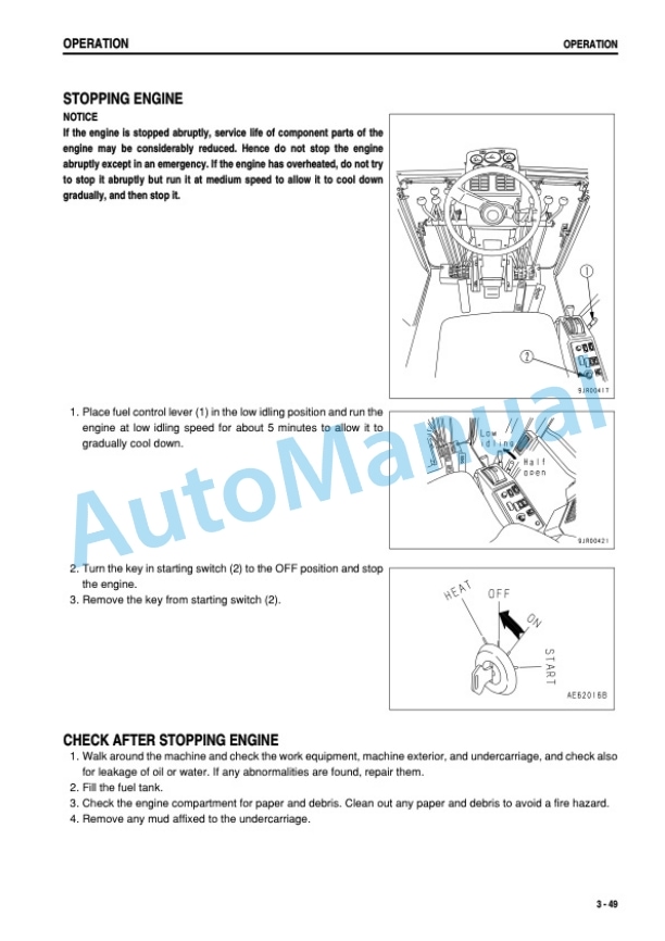 Komatsu GD555A-3A Galeo Motor Grader Operation and Maintenance Manual SEAM042401 3 Komatsu GD555A-3A Galeo Motor Grader Operation and Maintenance Manual SEAM042401 - Image 3