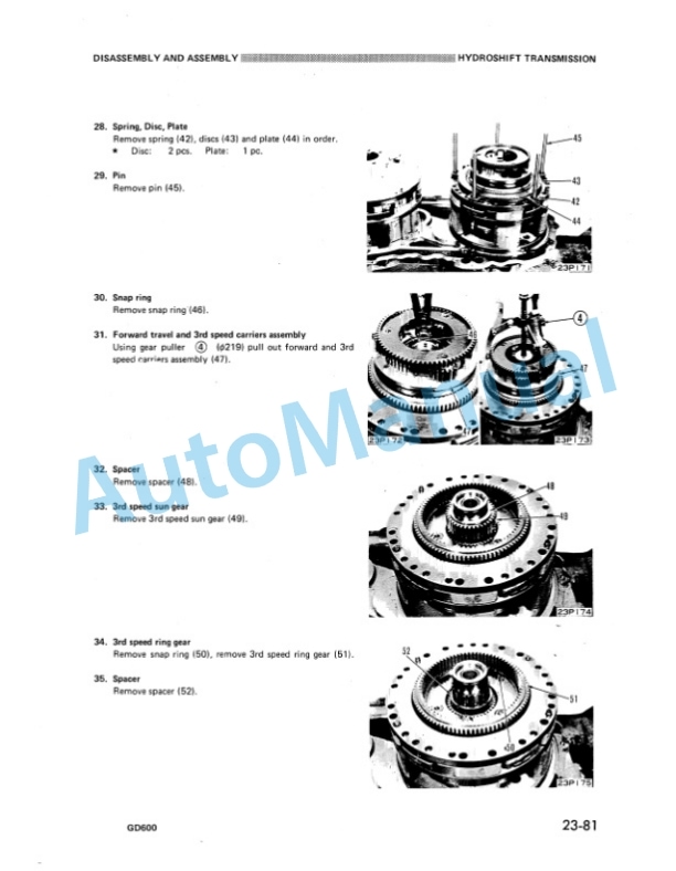 Komatsu GD600-1 Series Shop Manual SEBM023BA02 3 Komatsu GD600-1 Series Shop Manual SEBM023BA02-3