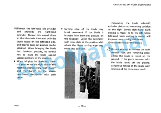 Komatsu GD605A-1, GD655A-1 Motor Grader Operation and Maintenance Manual SEAM23DA03 3 Komatsu GD605A-1, GD655A-1 Motor Grader Operation and Maintenance Manual SEAM23DA03 - Image 3