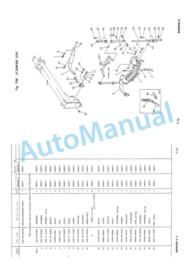 Komatsu GD605A-3, GD655A-3 Motor Grader Parts Manual PEPB023D0302 5 Komatsu GD605A-3, GD655A-3 Motor Grader Parts Manual PEPB023D0302-5