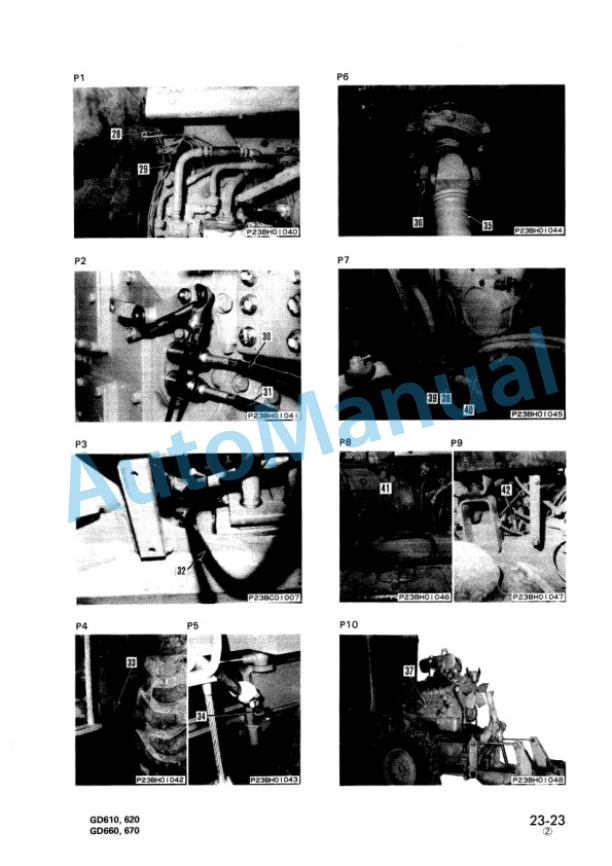 Alternative view of Komatsu GD610, GS620, GD660, GD670 Series Shop Manual SEBMG6150110