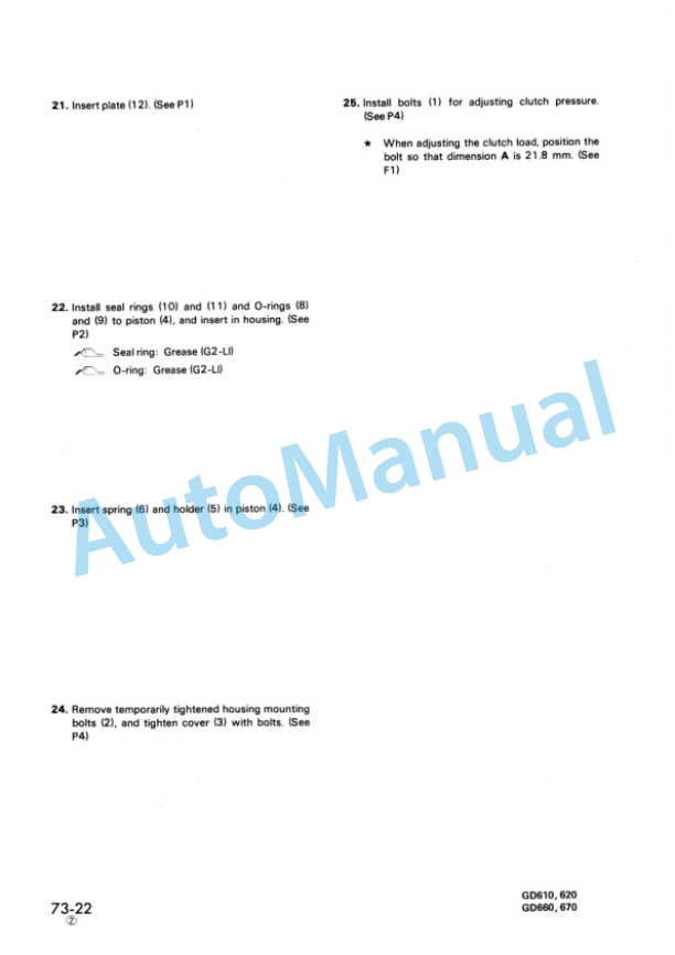 Komatsu GD610, GS620, GD660, GD670 Series Shop Manual SEBMG6150110 5 Komatsu GD610, GS620, GD660, GD670 Series Shop Manual SEBMG6150110 - Image 5