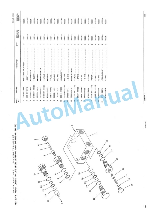 Komatsu GD611R-1, GD621R-1 Motor Grader Parts Manual PEPBG611R102 5 Komatsu GD611R-1, GD621R-1 Motor Grader Parts Manual PEPBG611R102-5