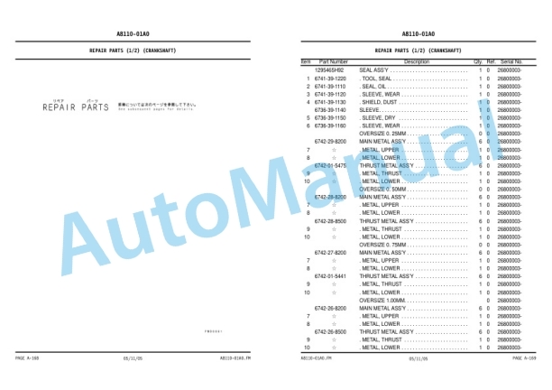 Alternative view of Komatsu GD655-3C Galeo Motor Grader Parts Manual KEPB074000