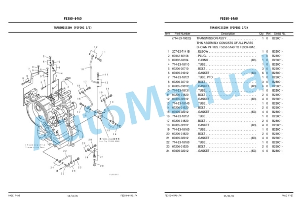 Komatsu GD655-3C Galeo Motor Grader Parts Manual KEPB074000 3 Komatsu GD655-3C Galeo Motor Grader Parts Manual KEPB074000 - Image 3