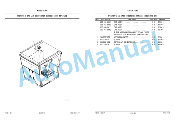 Komatsu GD655-3C Galeo Motor Grader Parts Manual KEPB074000 4 Komatsu GD655-3C Galeo Motor Grader Parts Manual KEPB074000 - Image 4