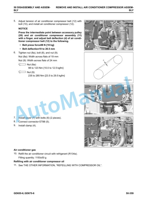 Komatsu GD655-6, GD675-6 Motor Grader Shop Manual SEN06523-13 5 Komatsu GD655-6, GD675-6 Motor Grader Shop Manual SEN06523-13 - Image 5