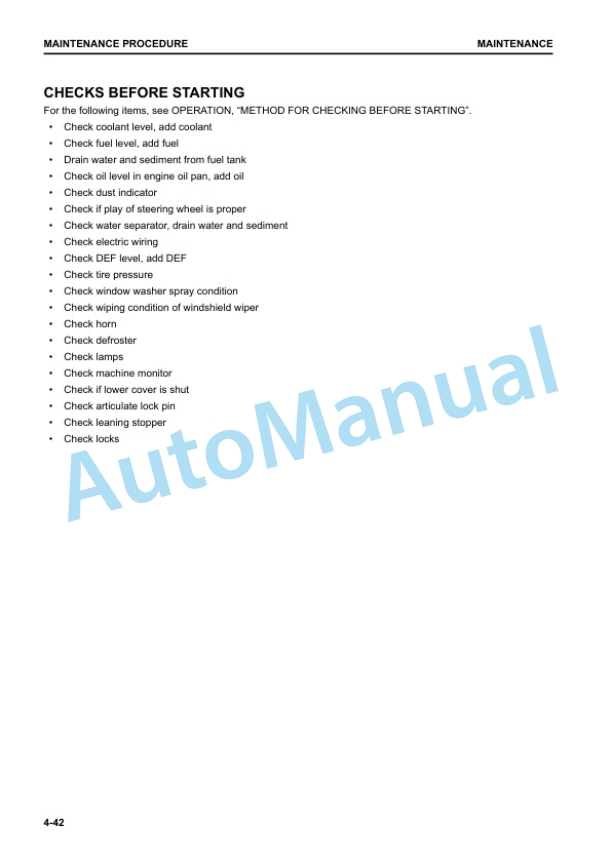 Komatsu GD655-6 Motor Grader Operation and Maintenance Manual TEN01037-04 5 Komatsu GD655-6 Motor Grader Operation and Maintenance Manual TEN01037-04 - Image 5