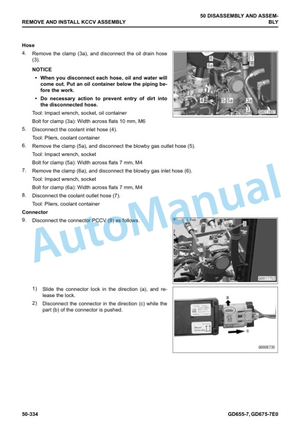 Komatsu GD655-7, GD675-7E0 Motor Grader Shop Manual SEN06741-06 5 Komatsu GD655-7, GD675-7E0 Motor Grader Shop Manual SEN06741-06 - Image 5