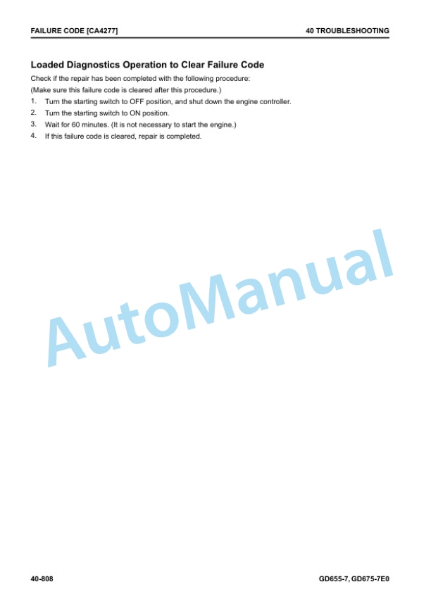 Komatsu GD655-7, GD675-7E0 Motor Grader Shop Manual SEN06741-13 3 Komatsu GD655-7, GD675-7E0 Motor Grader Shop Manual SEN06741-13 - Image 3