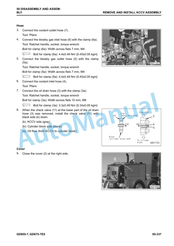 Komatsu GD655-7, GD675-7E0 Motor Grader Shop Manual SEN06741-13 5 Komatsu GD655-7, GD675-7E0 Motor Grader Shop Manual SEN06741-13 - Image 5