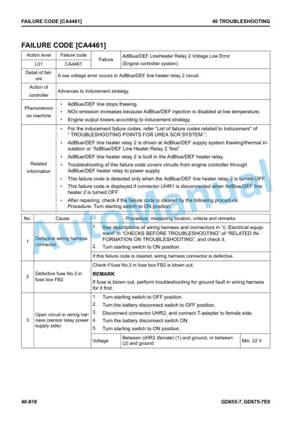 Komatsu GD655-7, GD675-7E0 Motor Grader Shop Manual SEN06741-14 3 Komatsu GD655-7, GD675-7E0 Motor Grader Shop Manual SEN06741-14 - Image 3