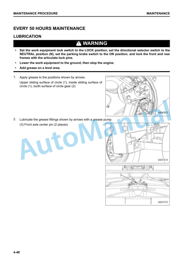 Komatsu GD655-7 Motor Grader Operation and Maintenance Manual TEN01038-00 5 Komatsu GD655-7 Motor Grader Operation and Maintenance Manual TEN01038-00 - Image 5