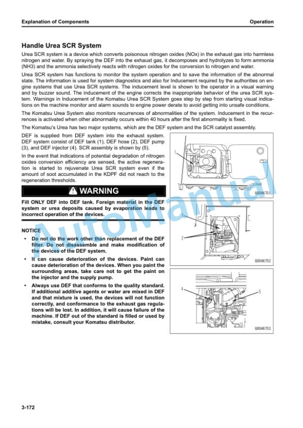 Komatsu GD655-7 Motor Grader Operation and Maintenance Manual TEN01128-00 3 Komatsu GD655-7 Motor Grader Operation and Maintenance Manual TEN01128-00 - Image 3