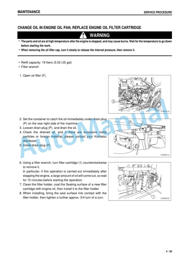 Komatsu GD675-3C Motor Grader Operation and Maintenance Manual KEAM038000T 5 Komatsu GD675-3C Motor Grader Operation and Maintenance Manual KEAM038000T - Image 5