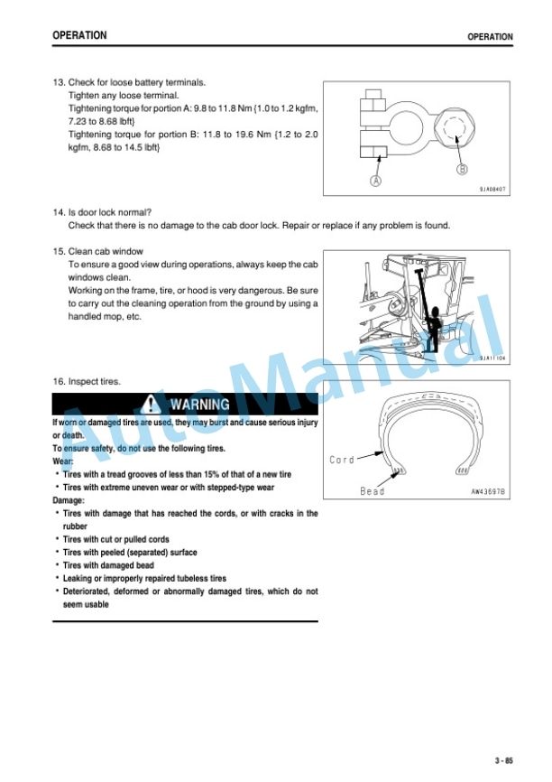 Komatsu GD675-5 Motor Grader Operation and Maintenance Manual PEN01015-04-3