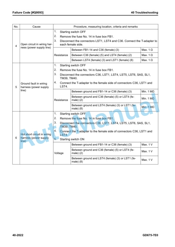 Komatsu GD675-7E0 Motor Grader Shop Manual SEN06962-00 4 Komatsu GD675-7E0 Motor Grader Shop Manual SEN06962-00 - Image 4