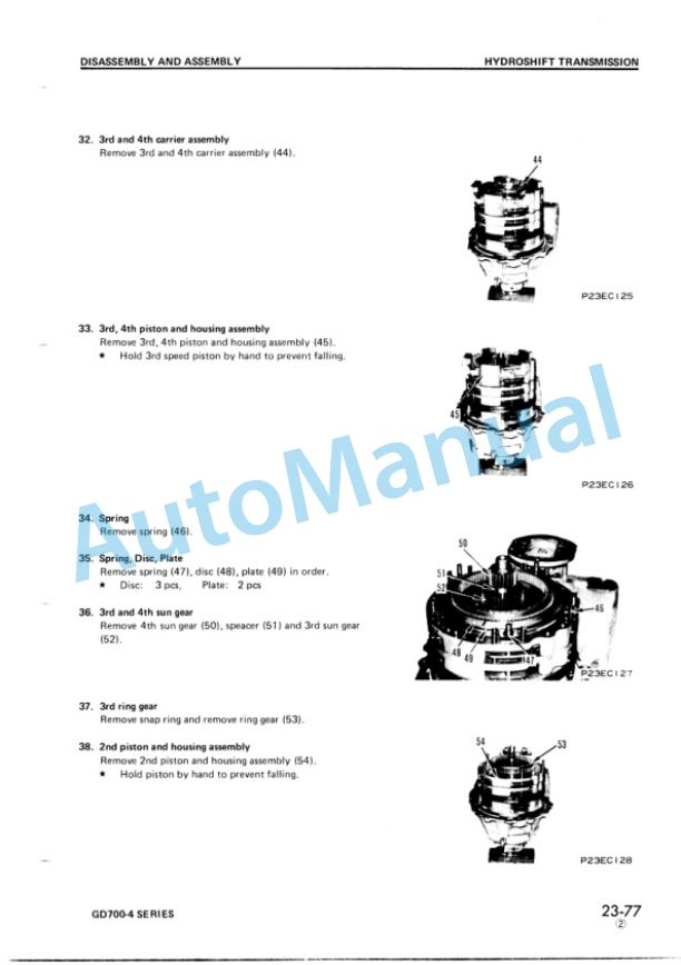Komatsu GD700-4 Series Shop Manual SEBM023E0404 3 Komatsu GD700-4 Series Shop Manual SEBM023E0404 - Image 3