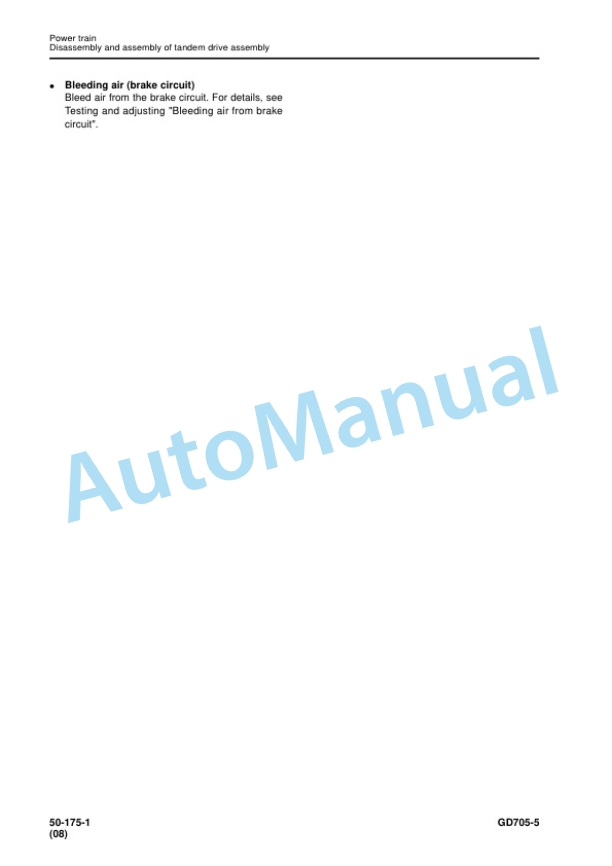 Komatsu GD705-5 Motor Grader Shop Manual SEN06489-09 5 Komatsu GD705-5 Motor Grader Shop Manual SEN06489-09 - Image 5