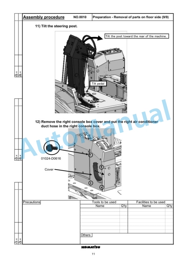 Komatsu GD755-5R Motor Grader Field Assembly Manual GEN00113-00 3 Komatsu GD755-5R Motor Grader Field Assembly Manual GEN00113-00 - Image 3