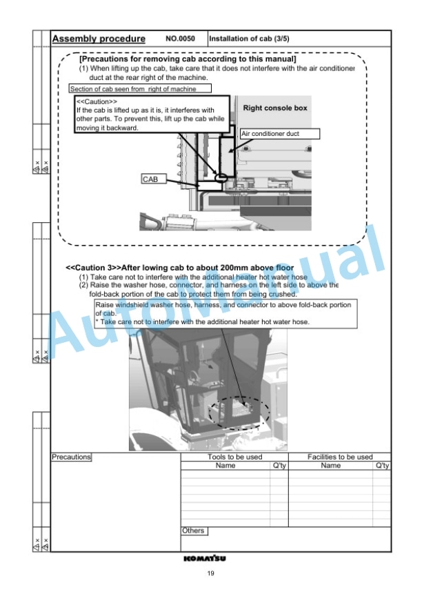 Komatsu GD755-5R Motor Grader Field Assembly Manual GEN00113-00 4 Komatsu GD755-5R Motor Grader Field Assembly Manual GEN00113-00 - Image 4
