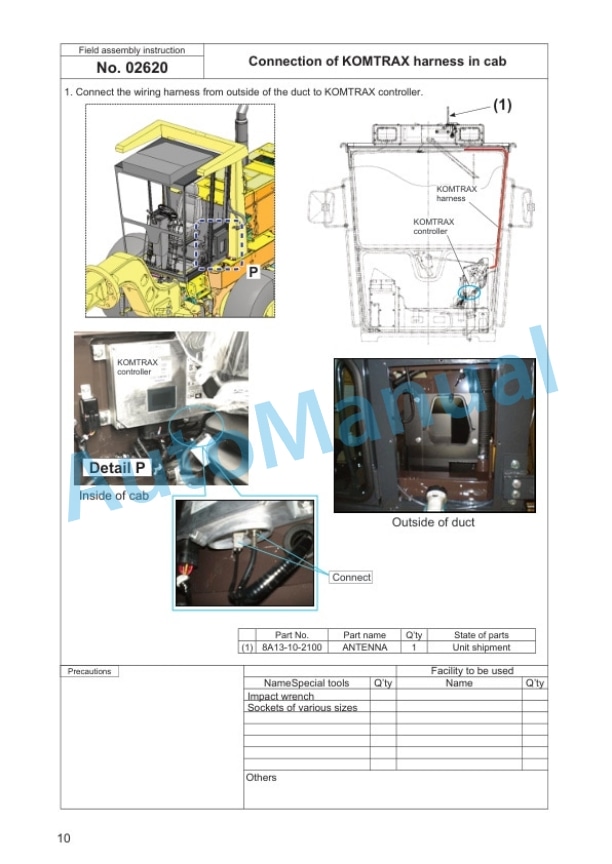 Komatsu GD825A-2 Motor Grader Field Assembly Instruction GEN00256-01 4 Komatsu GD825A-2 Motor Grader Field Assembly Instruction GEN00256-01 - Image 4