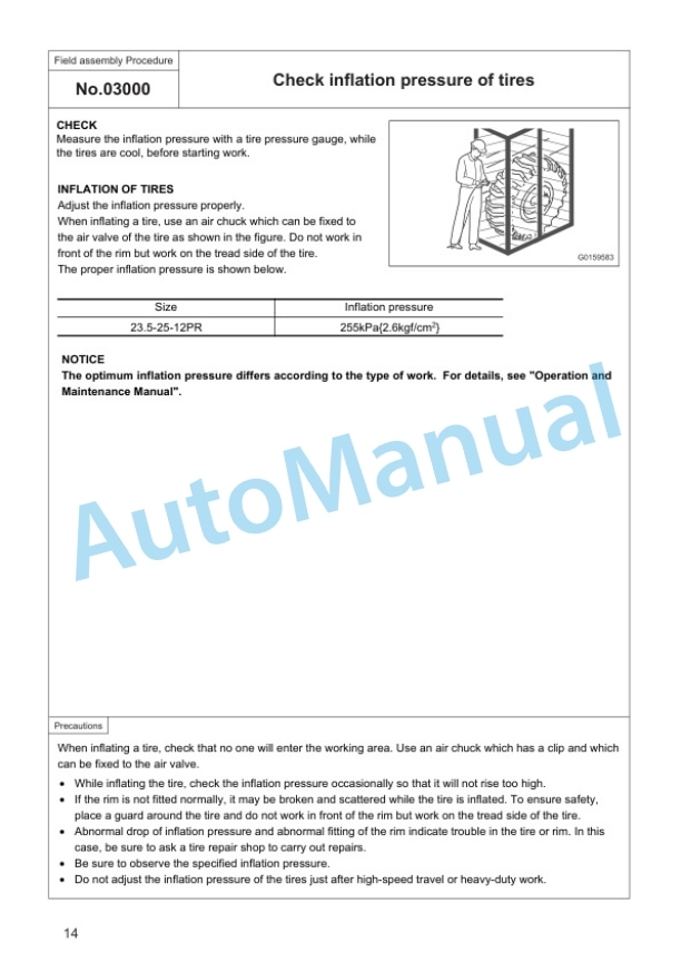 Komatsu GD825A-2 Motor Grader Field Assembly Instruction GEN00256-01 5 Komatsu GD825A-2 Motor Grader Field Assembly Instruction GEN00256-01 - Image 5