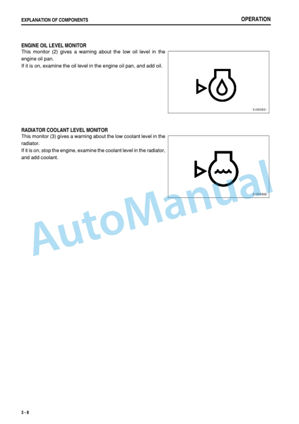 Komatsu GD825A-2 Motor Grader Operation and Maintenance Manual PEN01805-01-2