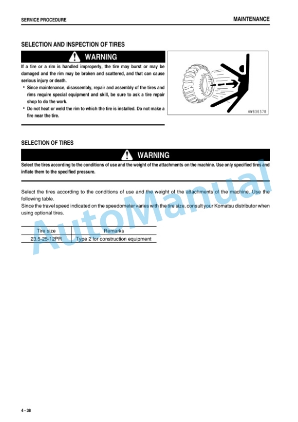 Komatsu GD825A-2 Motor Grader Operation and Maintenance Manual PEN01805-01-5