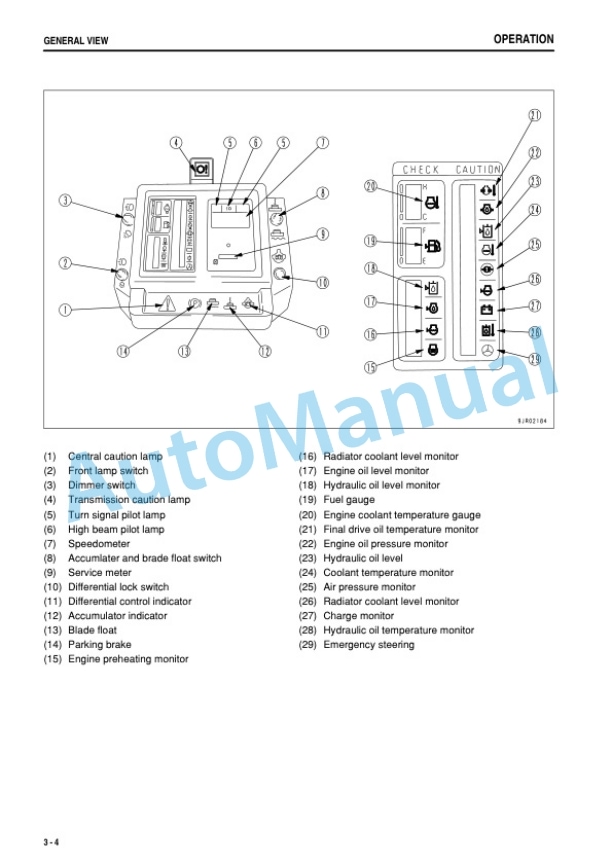 Komatsu GD825A-2 Motor Grader Operation and Maintenance Manual TEN00012-00 2 Komatsu GD825A-2 Motor Grader Operation and Maintenance Manual TEN00012-00 - Image 2
